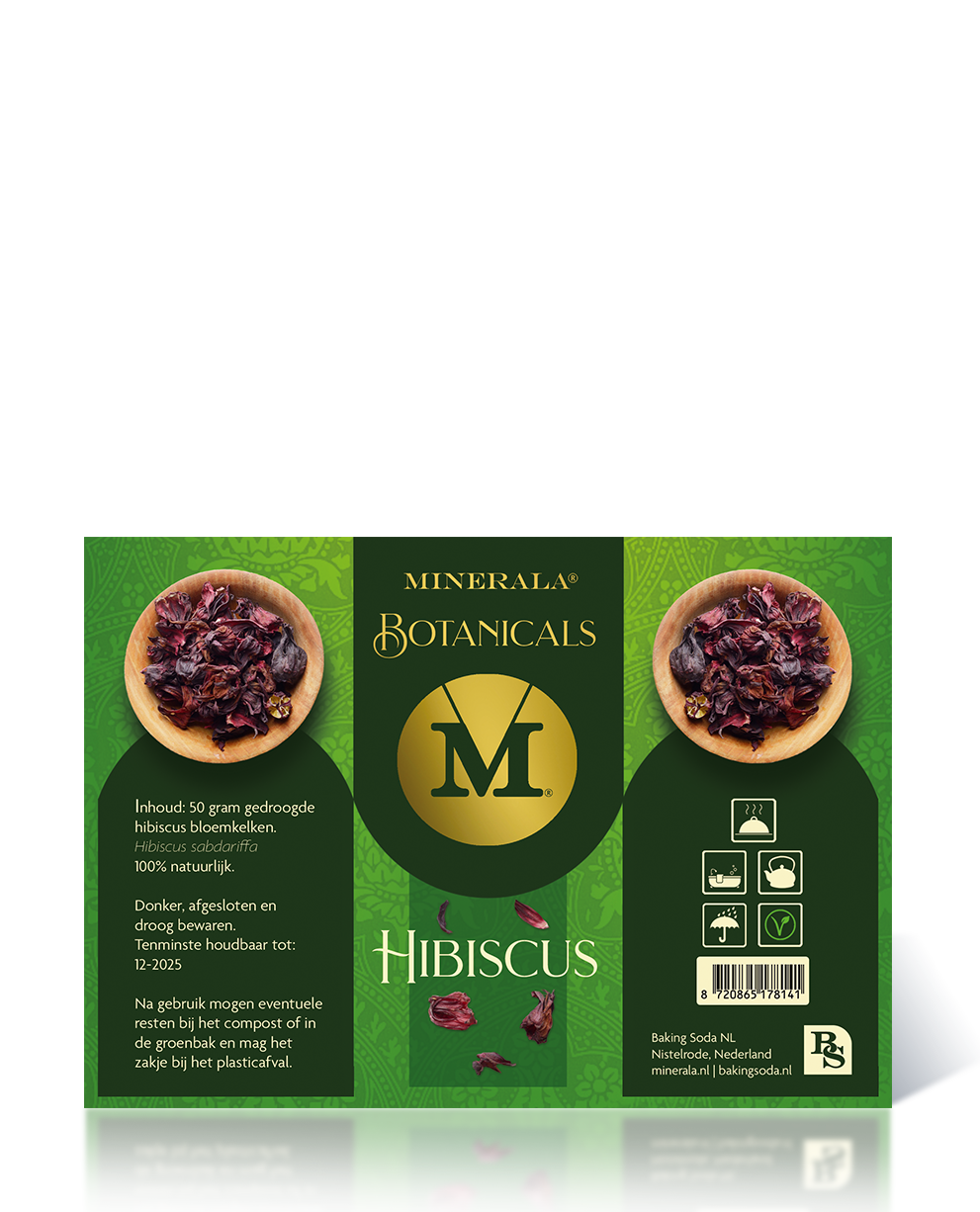Minerala Botanicals hibiscus. Baking Soda NL