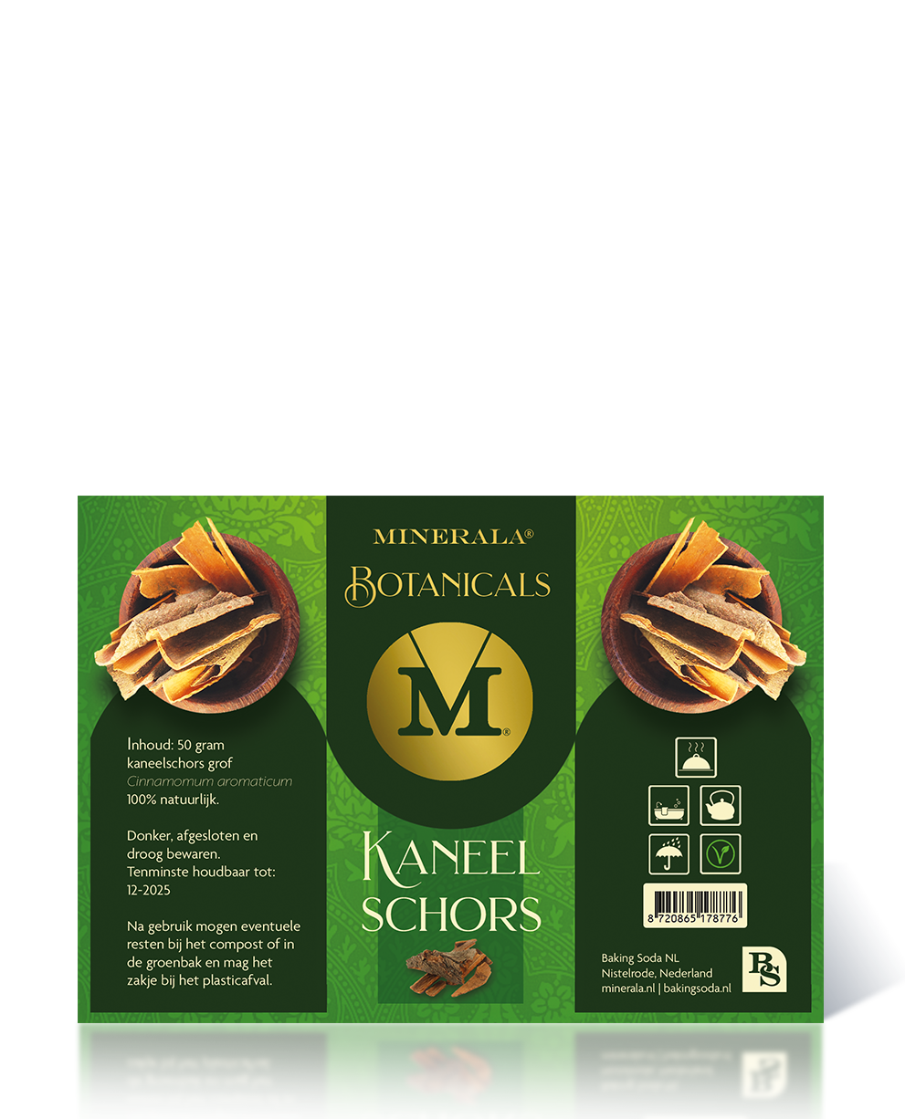 Minerala Botanicals kaneelschors. Baking Soda NL