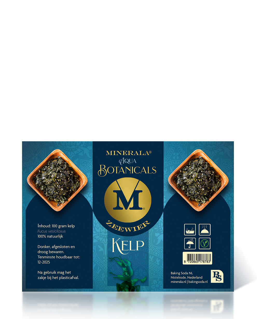 Minerala Botanicals kelp zeewier. Baking Soda NL