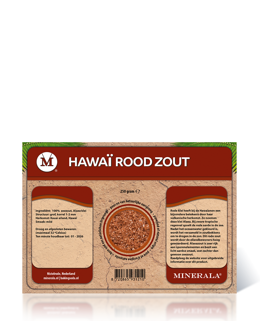 Minerala - Hawaiizout rood Baking Soda NL Nistelrode