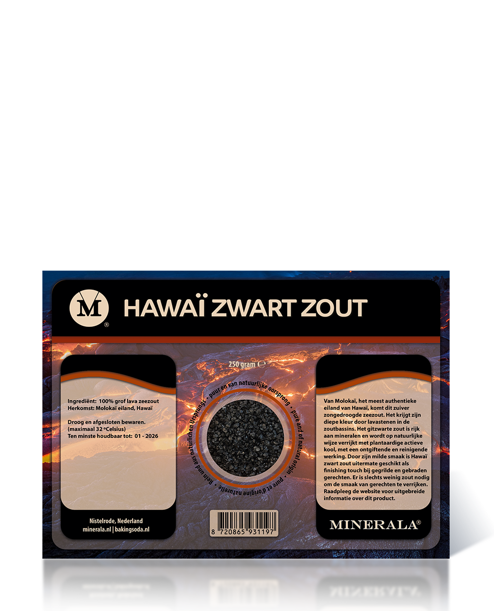 Minerala - Hawaiizout zwart Baking Soda NL Nistelrode
