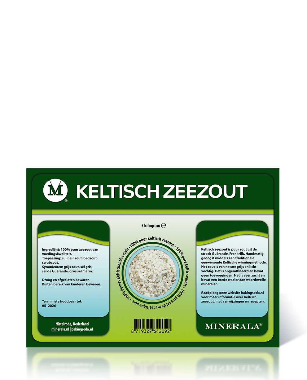 Minerala - Keltisch zeezout 5000gram. Baking Soda NL Nistelrode