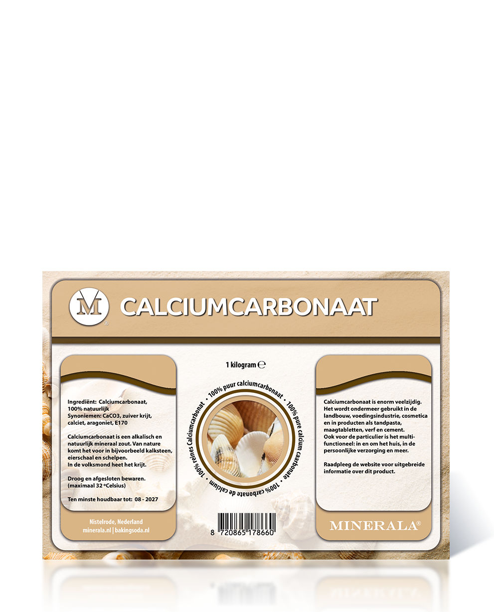 Minerala - Calciumcarbonaat 1000gram. Baking Soda NL Nistelrode