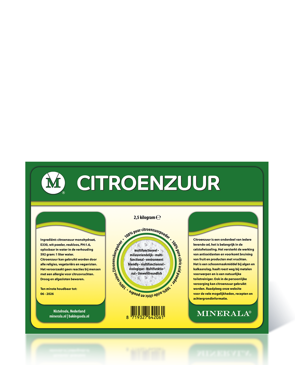 Minerala Basics - Citroenzuur - Baking Soda NL, Nistelrode