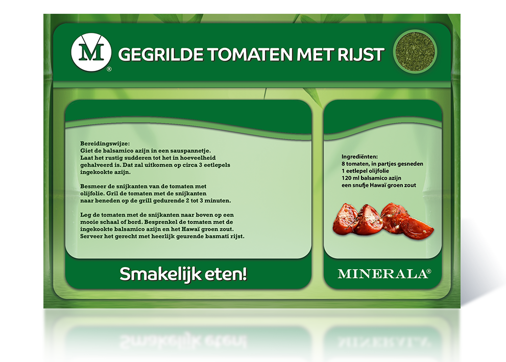 Minerala - Hawaii groen zout Achterzijde recept KLEINER CANVAS Baking Soda NL Nistelrode 2023